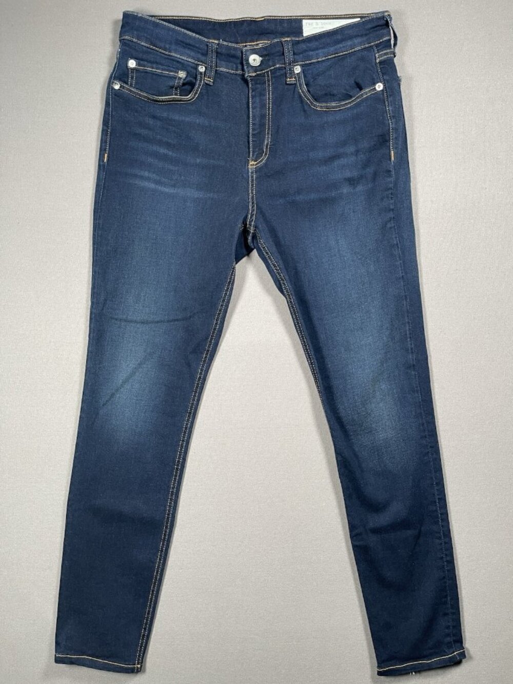 Rag & Bone Cate Mid Rise Carmen Dark Wash Ankle Skinny Jeans -Women Size 29 X 27